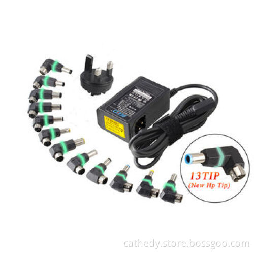 New Free HP Tip Portable Adapter for HP/Compaq, 65W Power, with 13 Tips